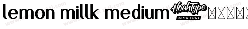 lemon millk medium字体转换
